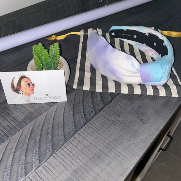 LELE SADOUGHI TIE DYE KNOTTED HEADBAND - Picture 4 of 7